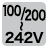 定格電圧100/200〜242V