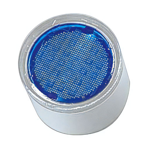 SLB85/B - ソーラー LEDブロック 8時間全面発光丸タイプ青色タイプ 