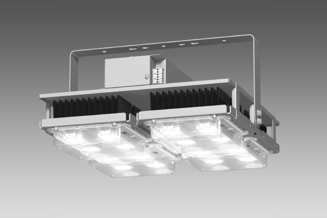 角形LED高天井用照明器具「LEDioc HIGH-BAY Γ」(レディオック ハイベイ