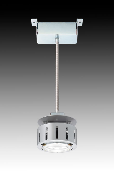 免震対応のLED高天井用照明器具「LEDioc HIGH-BAY α 免震吊下形」を共同開発 | 2018 | 岩崎電気