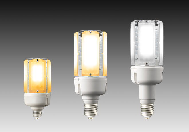 水銀灯100W～250Wから代替可能な電源ユニット内蔵形LEDランプ「LEDioc 