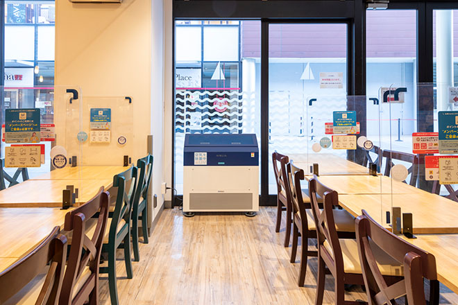 「ららぽーとTOKYO-BAY」ハーバーダイニングでの設置状況(2)