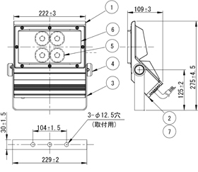 LEDioc FLOOD NEO® 40・60・80・100W 品種拡大 - LED投光器 - | 技術